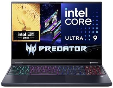 Acer Predator Helios Neo 16 AI 16" WQXGA 240Hz Core Ultra 9 275HX RTX 5070