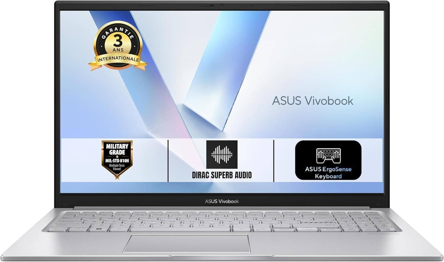 ASUS Vivobook 15 X1504VA 15.6" Core 5 120U 16 Go DDR5 512 Go SSD — vue principale