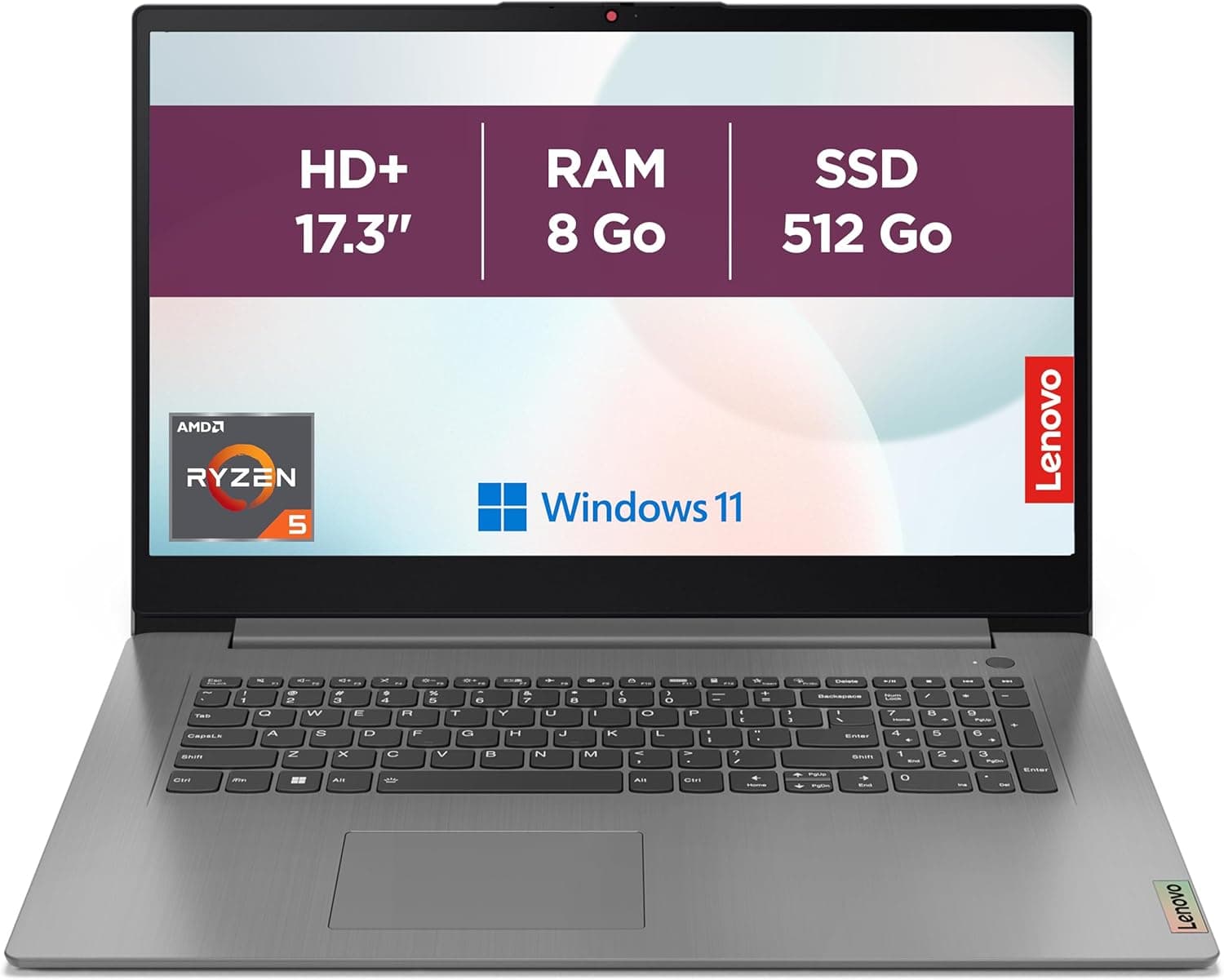 Lenovo IdeaPad 3 17ABA7 17.3" Ryzen 5 5625U — vue principale