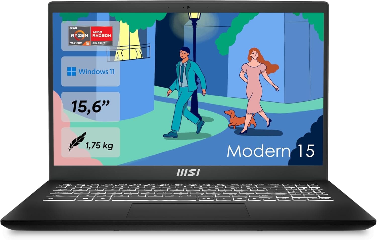 MSI Modern 15 15.6" Ryzen 5 7430U