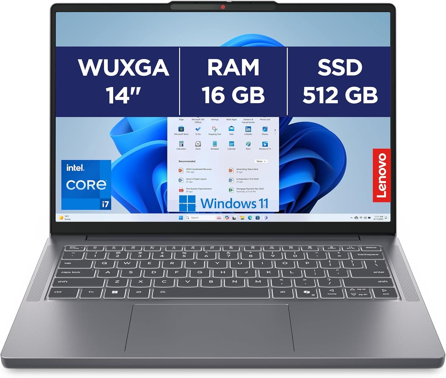 Lenovo IdeaPad Slim 3 14" Core i7-13620H 16 Go 512 Go SSD